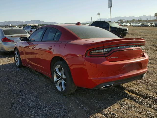 2C3CDXCT4FH784787 - 2015 DODGE CHARGER R/ RED photo 3