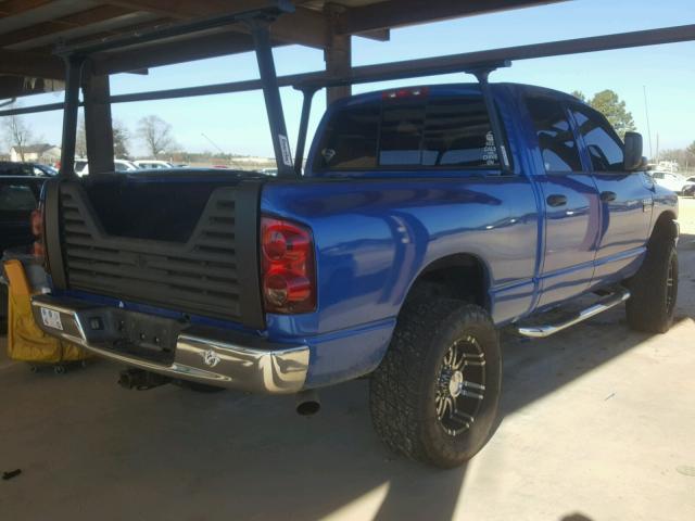 1D7KS28DX7J611072 - 2007 DODGE RAM 2500 S BLUE photo 4