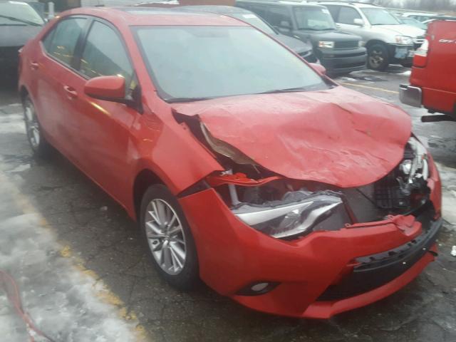 2T1BURHE0EC050105 - 2014 TOYOTA COROLLA L BURGUNDY photo 1