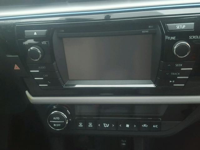 2T1BURHE0EC050105 - 2014 TOYOTA COROLLA L BURGUNDY photo 9