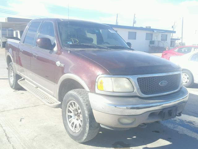 1FTRW08L11KB29570 - 2001 FORD F150 SUPER BURGUNDY photo 1