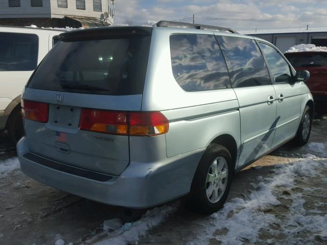 5FNRL18053B155836 - 2003 HONDA ODYSSEY EX BLUE photo 4