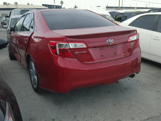 4T1BF1FKXEU808485 - 2014 TOYOTA CAMRY L RED photo 3