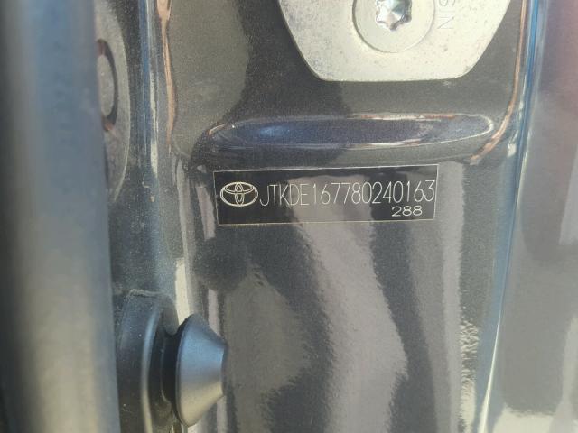 JTKDE167780240163 - 2008 TOYOTA SCION TC 灰色 照片 10