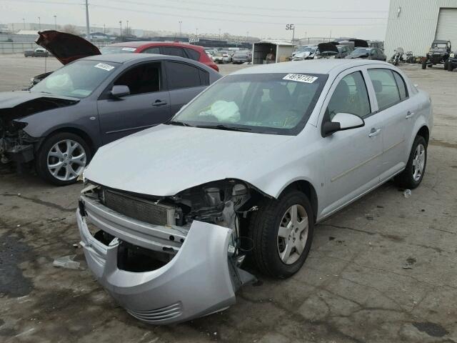 1G1AL55F077101460 - 2007 CHEVROLET COBALT LT GRAY photo 2