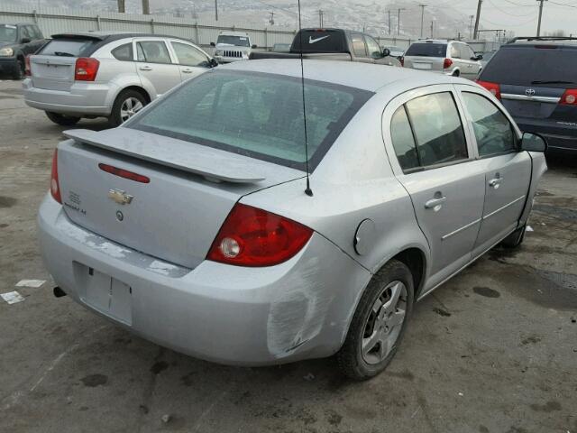 1G1AL55F077101460 - 2007 CHEVROLET COBALT LT GRAY photo 4