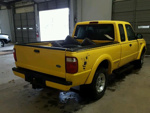 1FTYR44U12PA99418 - 2002 FORD RANGER SUP YELLOW photo 4