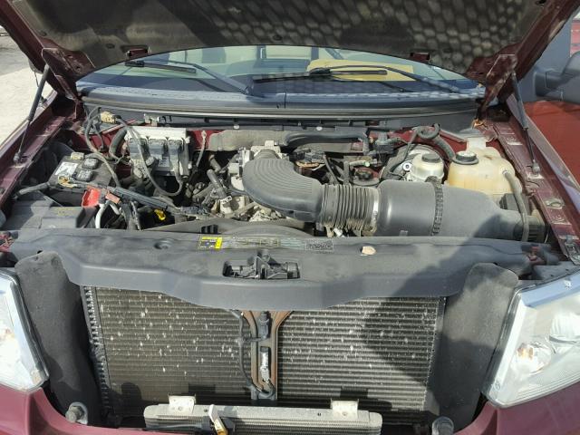 1FTRX12W34NA40575 - 2004 FORD F150 BURGUNDY photo 7