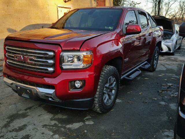 1GTP6CE14H1253750 - 2017 GMC CANYON SLE BURGUNDY photo 2