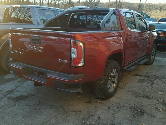 1GTP6CE14H1253750 - 2017 GMC CANYON SLE BURGUNDY photo 4