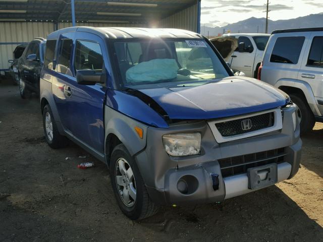 5J6YH28684L037554 - 2004 HONDA ELEMENT EX BLUE photo 1