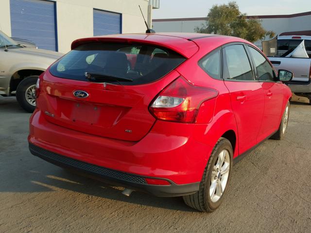 1FADP3K22DL238066 - 2013 FORD FOCUS SE RED photo 4