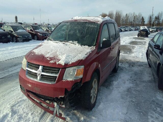 2D8HN44H28R626051 - 2008 DODGE GRAND CARA RED photo 2