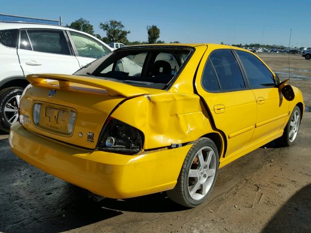 3N1AB51D36L483110 - 2006 NISSAN SENTRA SE- YELLOW photo 4