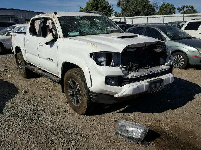 3TMCZ5ANXGM038143 - 2016 TOYOTA TACOMA DOU WHITE photo 1