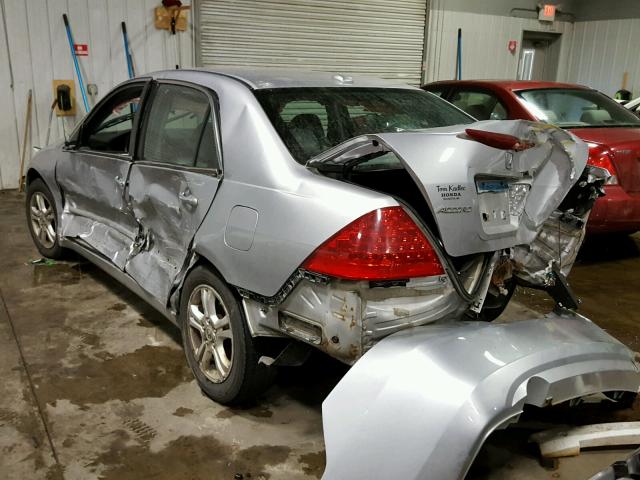 1HGCM56816A177057 - 2006 HONDA ACCORD EX SILVER photo 3