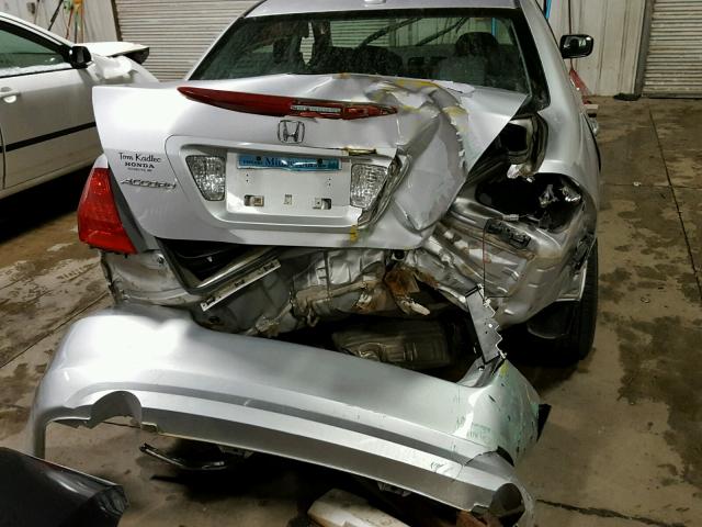 1HGCM56816A177057 - 2006 HONDA ACCORD EX SILVER photo 9