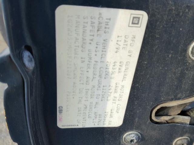 1G2WJ52M0SF221087 - 1995 PONTIAC GRAND PRIX 绿色 照片 10