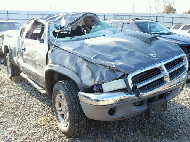 1B7GG42N52S675473 - 2002 DODGE DAKOTA SLT GRAY photo 10