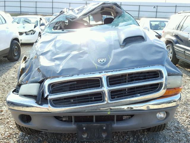 1B7GG42N52S675473 - 2002 DODGE DAKOTA SLT GRAY photo 7