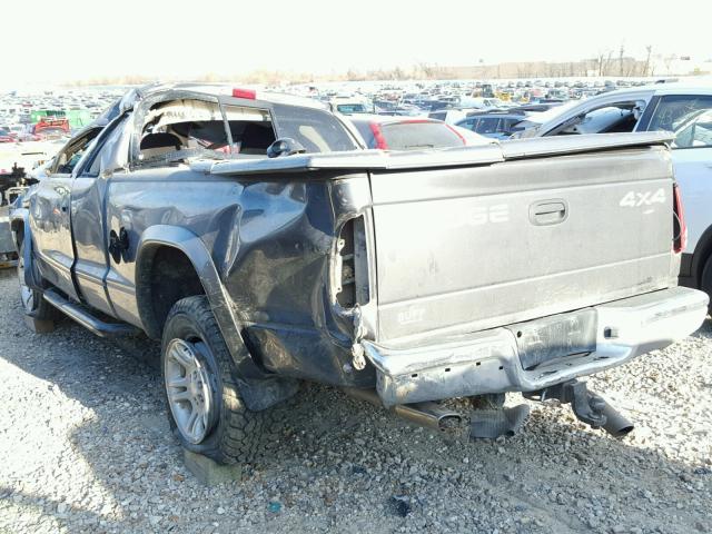 1B7GG42N52S675473 - 2002 DODGE DAKOTA SLT GRAY photo 9