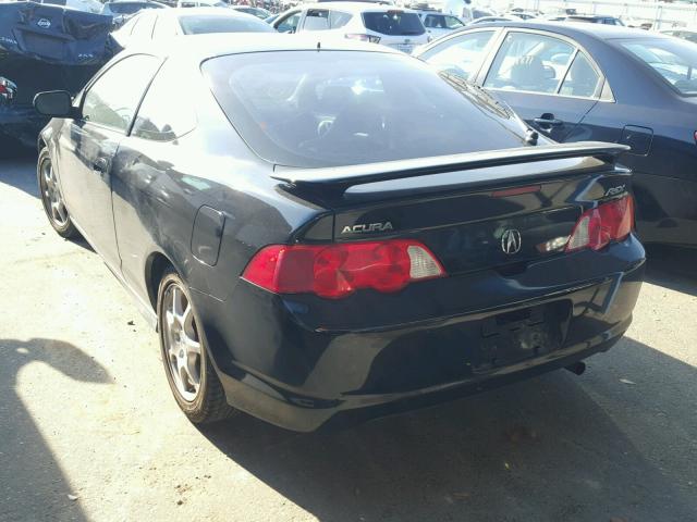 JH4DC53882C007267 - 2002 ACURA RSX BLACK photo 3