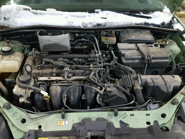 1FAFP34N57W271419 - 2007 FORD FOCUS ZX4 GREEN photo 7