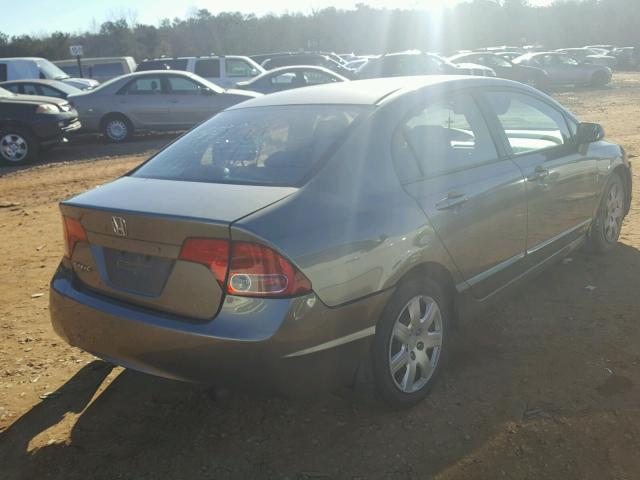 1HGFA16596L063820 - 2006 HONDA CIVIC LX GRAY photo 4