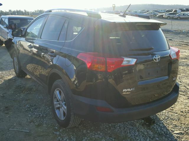 2T3WFREV5EW081517 - 2014 TOYOTA RAV4 XLE BLACK photo 3