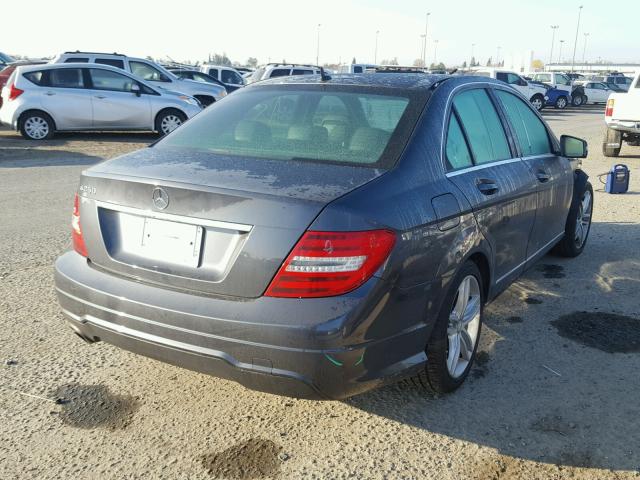 WDDGF4HBXEA951629 - 2014 MERCEDES-BENZ C 250 GRAY photo 4