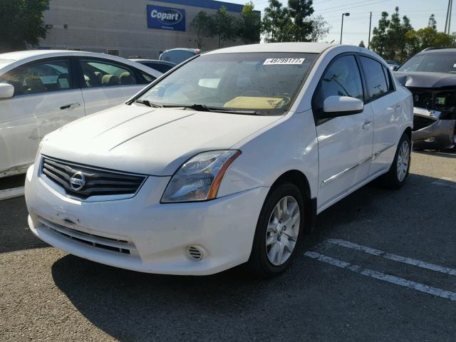 3N1AB6AP7CL697822 - 2012 NISSAN SENTRA 2.0 WHITE photo 2