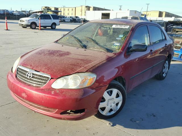 1NXBR32E75Z430886 - 2005 TOYOTA COROLLA CE MAROON photo 2