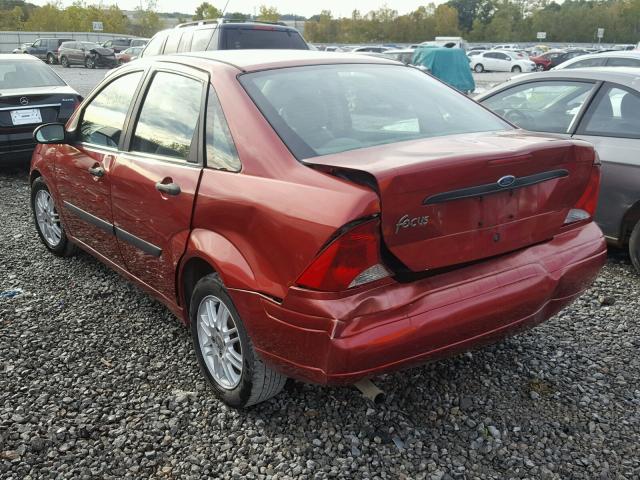 1FAFP33P13W250127 - 2003 FORD FOCUS LX RED photo 3