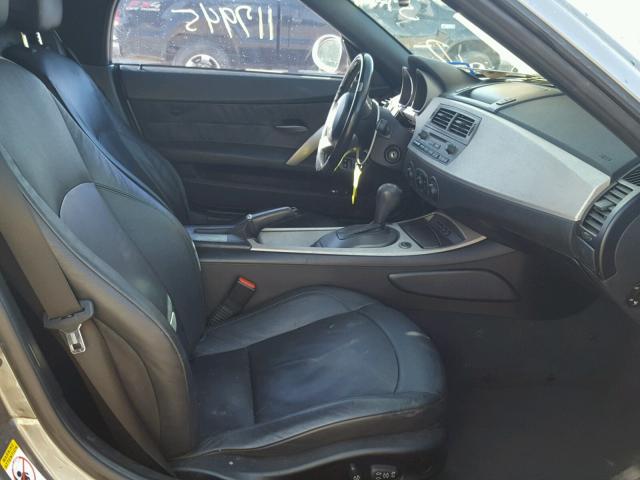 4USBT33413LS40512 - 2003 BMW Z4 2.5 GRAY photo 5