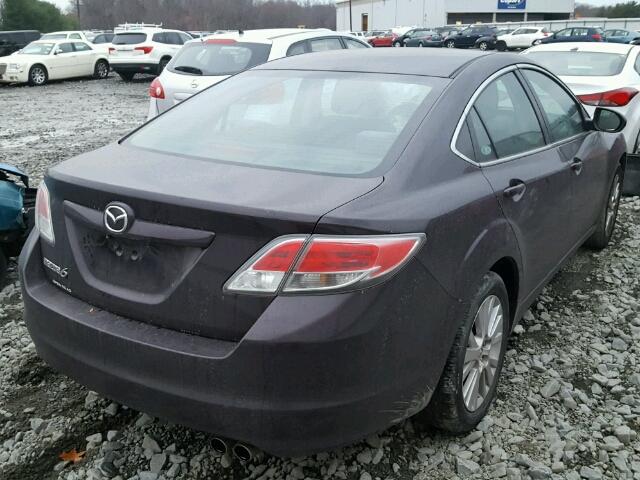 1YVHZ8CH7A5M29496 - 2010 MAZDA 6 I PURPLE photo 4