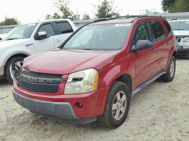 2CNDL13F956186758 - 2005 CHEVROLET EQUINOX LS RED photo 2