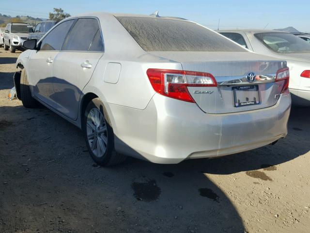 4T1BD1FK4CU004850 - 2012 TOYOTA CAMRY HYBR SILVER photo 3