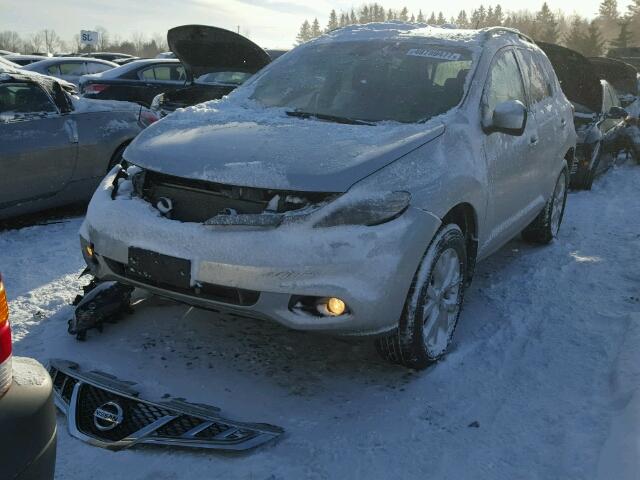 JN8AZ1MW5CW214809 - 2012 NISSAN MURANO S SILVER photo 2