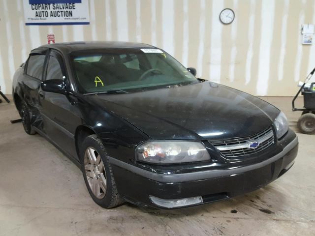 2G1WF55E329105756 - 2002 CHEVROLET IMPALA BLACK photo 1