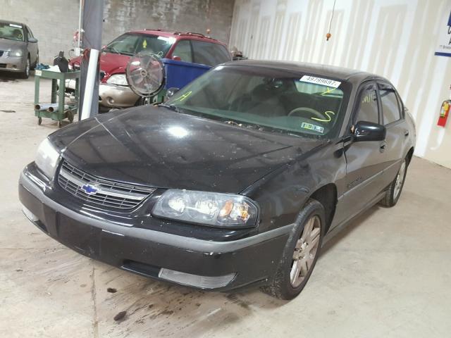 2G1WF55E329105756 - 2002 CHEVROLET IMPALA BLACK photo 2