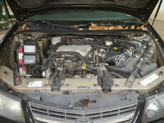 2G1WF55E329105756 - 2002 CHEVROLET IMPALA BLACK photo 7