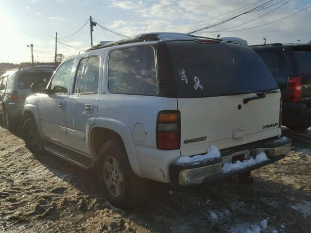 1GNEK13Z84R254175 - 2004 CHEVROLET TAHOE K150 WHITE photo 3