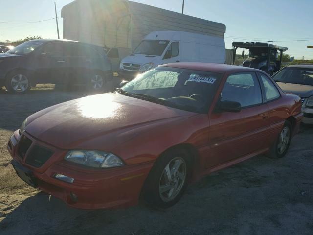 1G2NW14A7NC298215 - 1992 PONTIAC GRAND AM G RED photo 2