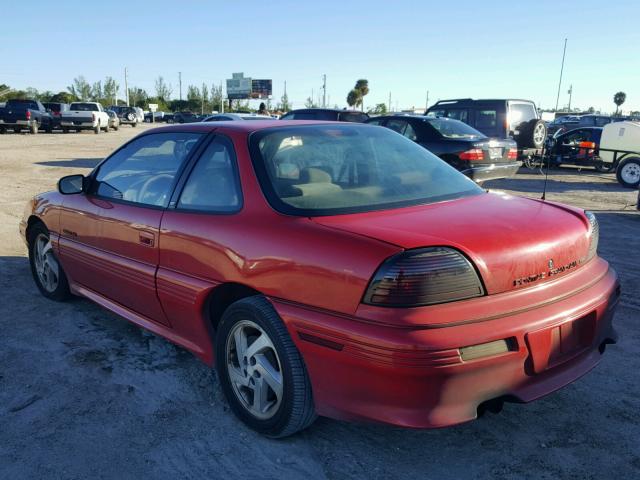 1G2NW14A7NC298215 - 1992 PONTIAC GRAND AM G RED photo 3