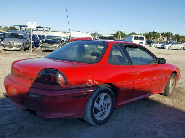 1G2NW14A7NC298215 - 1992 PONTIAC GRAND AM G RED photo 4