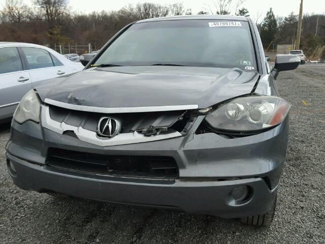 5J8TB18279A001092 - 2009 ACURA RDX GRAY photo 9