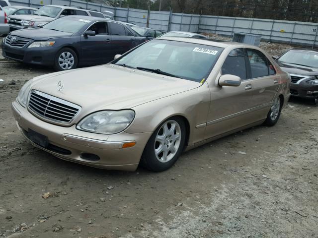 WDBNG70J12A297391 - 2002 MERCEDES-BENZ S 430 GOLD photo 2