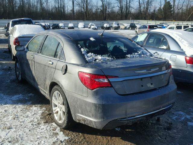 1C3CCBBB2CN129657 - 2012 CHRYSLER 200 TOURIN GRAY photo 3