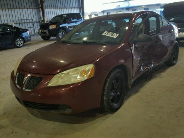 1G2ZG57B494220291 - 2009 PONTIAC G6 RED photo 2