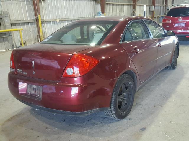 1G2ZG57B494220291 - 2009 PONTIAC G6 RED photo 4